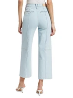 Getty High-Rise Crop Utility Jeans