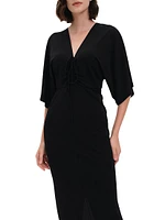 Valerie Ruched Jersey Maxi Dress