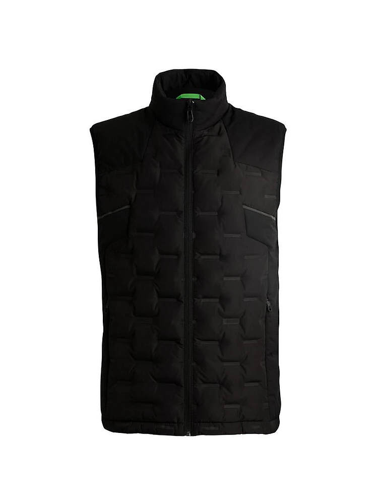 Water-Repellent Gilet with Quilting Jacket