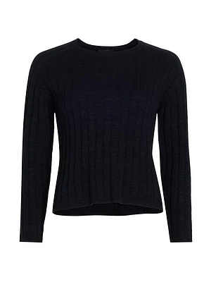 Alise Silk Rib-Knit Sweater