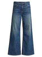 Marlene Mid-Rise Cropped Wide-Leg Jeans