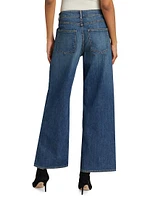 Marlene Mid-Rise Cropped Wide-Leg Jeans