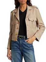 Lise Cropped Military Blazer