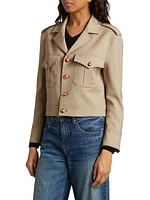 Lise Cropped Military Blazer