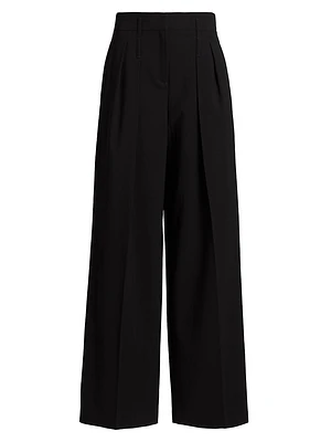 Pleated Slouch Trousers