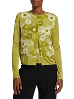 Floral Soutache Silk-Blend Sweater