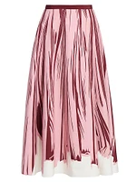 Brush Stroke Knit Maxi Skirt