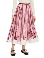 Brush Stroke Knit Maxi Skirt