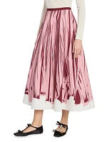 Brush Stroke Knit Maxi Skirt