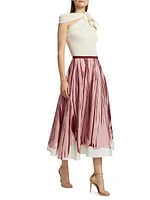 Brush Stroke Knit Maxi Skirt