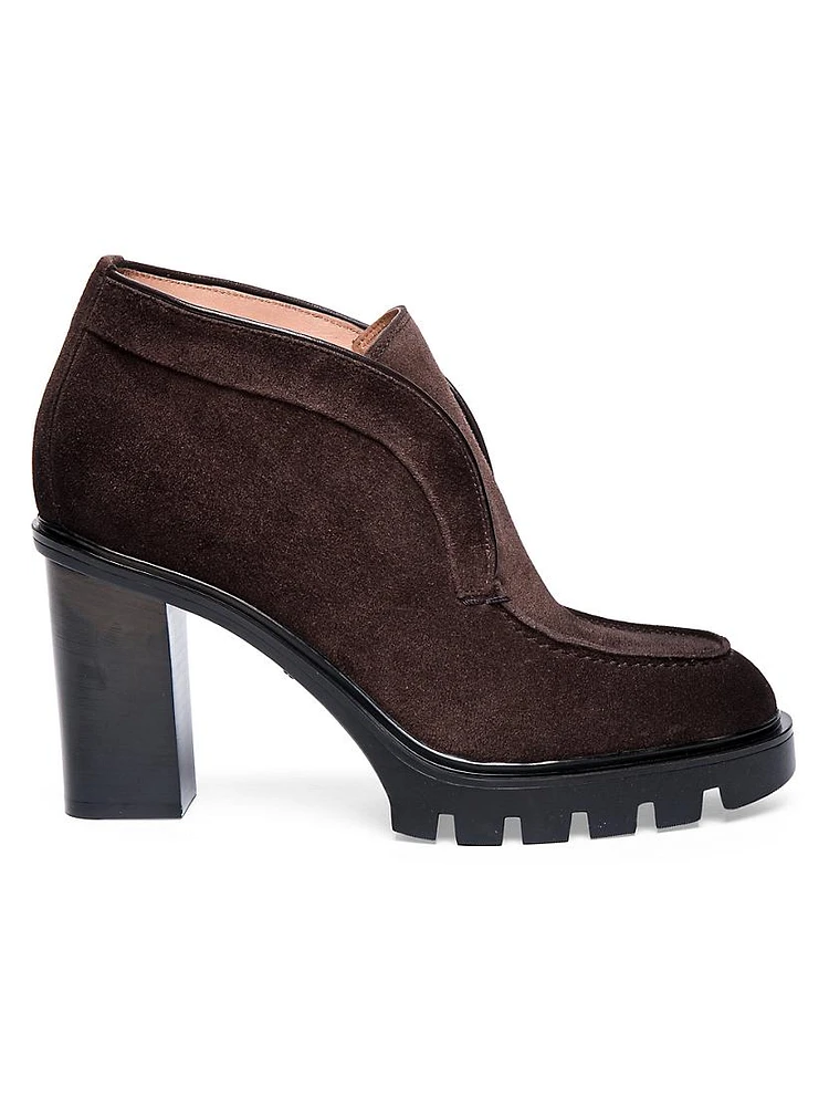 75MM Suede Lug-Sole Booties