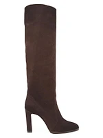 90MM Suede Half-Zip Boots