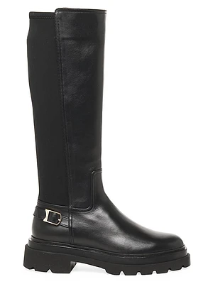 Buckled Lug-Sole Boots