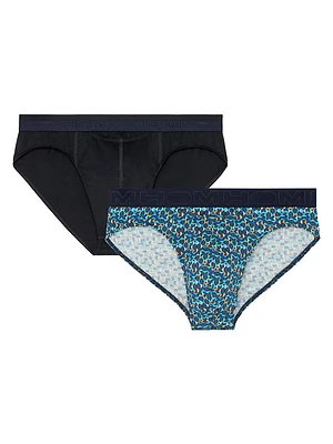 2-Pack Stretch Cotton-Blend Mini Brief Set