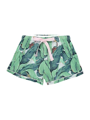 Women's Martinique Banana Leaf Boxer Shorts