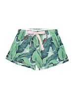 Women's Martinique Banana Leaf Boxer Shorts