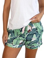 Women's Martinique Banana Leaf Boxer Shorts