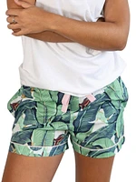 Women's Martinique Banana Leaf Boxer Shorts