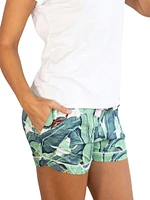 Women's Martinique Banana Leaf Boxer Shorts