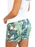 Women's Martinique Banana Leaf Boxer Shorts