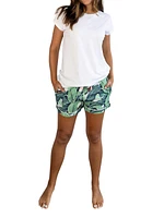 Women's Martinique Banana Leaf Boxer Shorts