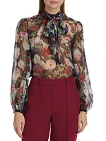 Joan Printed Chiffon Blouse