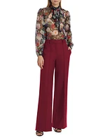 Joan Printed Chiffon Blouse