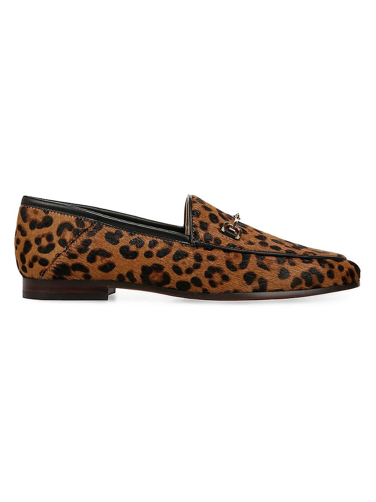 Loraine Leopard Leather Loafers