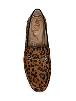 Loraine Leopard Leather Loafers