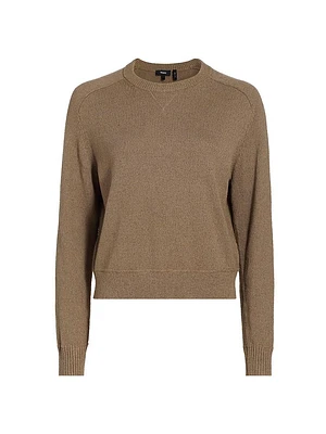 Slightly Crop Cotton Sweater