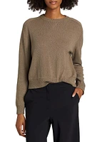 Slightly Crop Cotton Sweater