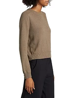 Slightly Crop Cotton Sweater