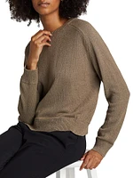 Slightly Crop Cotton Sweater