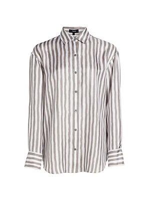 Painter Striped Silk Shirt