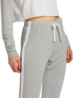 Sonia Fleece Stripe Jogger Sweatpants