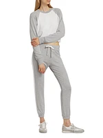 Sonia Fleece Stripe Jogger Sweatpants