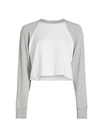 Warm-Up Fleece Crop Sweatshirt