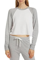 Warm-Up Fleece Crop Sweatshirt