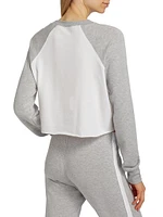 Warm-Up Fleece Crop Sweatshirt