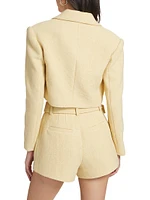 Emery Cropped Stretch Wool Jacket