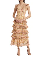 Ayesha Floral Chiffon Dress