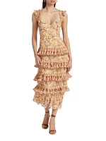 Ayesha Floral Chiffon Dress