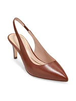 Vandam 65MM Leather Slingback Pumps