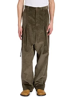 Cotton-Blend Harem Trousers