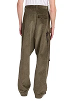 Cotton-Blend Harem Trousers