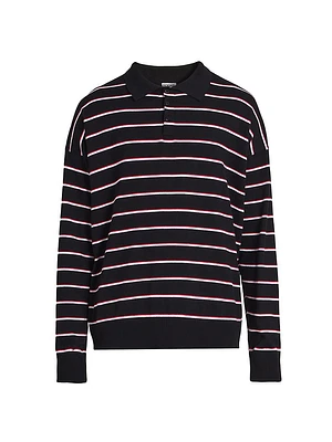 Striped Polo Sweater