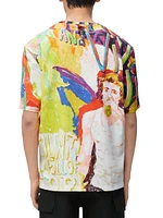 Graphic Cotton-Blend T-Shirt
