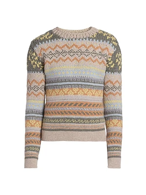 Intarsia Cashmere Sweater