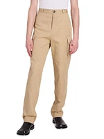 Cotton-Blend Cargo Trousers