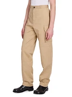 Cotton-Blend Cargo Trousers